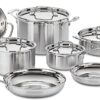cuisinart multiclad pro stainless steel 12 piece cookware set