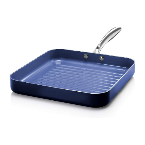 granitestone blue 10.5 square grill pan