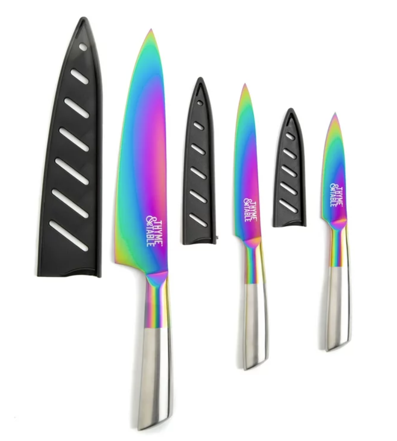 Thyme And Table Rainbow Knife Set