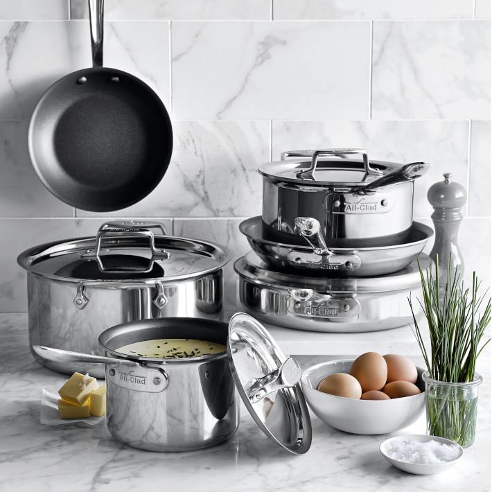 All Clad D5 Stainless Steel 10 Piece Cookware Set