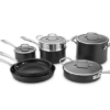 cuisinart dishwasher safe hard anodized 11 piece cookware set