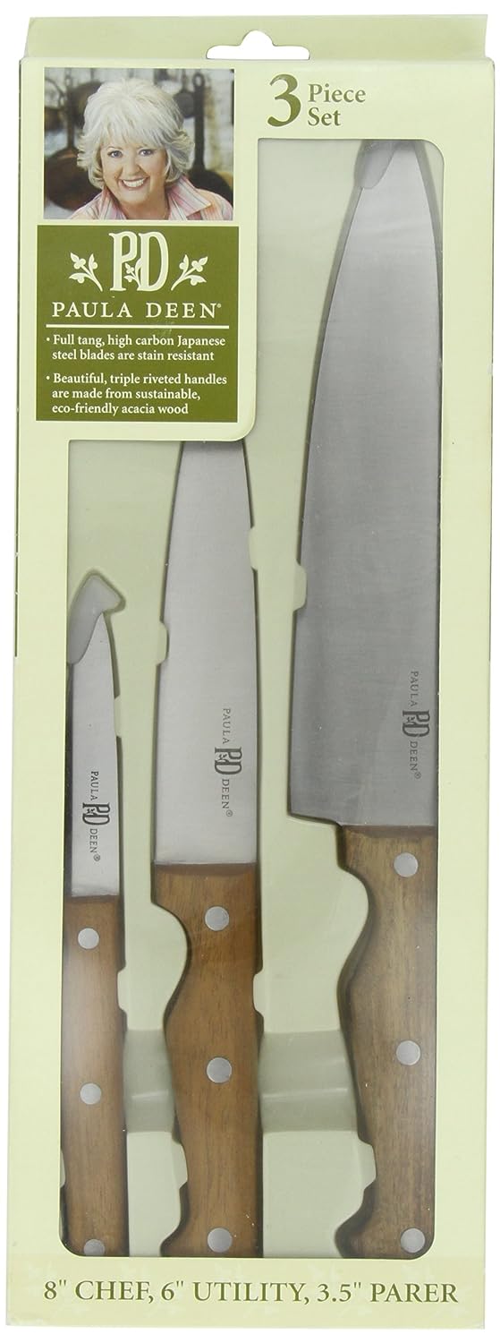 paula deen 3 piece knife set